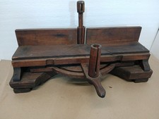  Antique Wood Miter Box Carpenter Farmhouse Country Decor 1880s-1910s picture