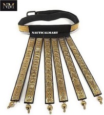 Custom Handmade Roman Leather Belt with Brass Waist Fittings Renactment picture