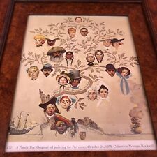Norman Rockwell A Family Tree Framed Original Oil Painting For Post Cover picture