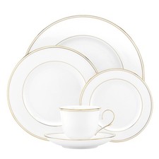 Lenox Federal Gold Bone China 5 Piece Place Setting, White - 100191602 picture