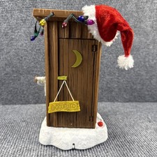 Gemmy Lighted Outhouse Talking/Farting Santa Vibrates Christmas SEE VIDEO Funny picture