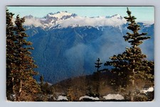 Mount Olympus WA-Washington Olympic National Park Vintage c1956 Postcard picture