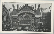 Birmingham UK 1909 Royal Visit King Edward VII Bedstead Trades Arch Postcard picture