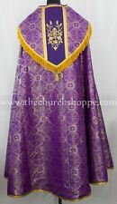 Metallic Purple  Cope & Stole Set with IHS embroidery,capa pluvial picture