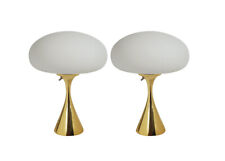 Pair of Mid Century Modern Table Lamps by Designline in Brass Danish Mod Style picture