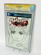 D.C. Comics Harley Quinn #0 Signed and Sketched by Greg Horn White Pages CGC 9.6 picture