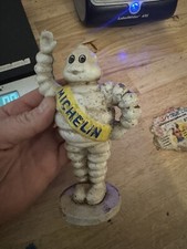 Michelin Tire Man Piggy Bank Car Truck Auto Cast Iron Goodyear Collector METAL picture