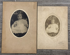 Baby Surprise Antique Cabinet Card Infant Baby Child c1890s - 1910s picture