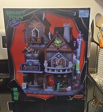 Lemax Spooky Town Agatha's Apothecary Halloween House Illuminated Musical picture