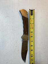Vintage Very Large Pocket Knife Stainless Steel Wood Handle Made In Pakistan picture
