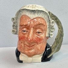 Vintage Royal Doulton The Lawyer D6498 Large Character Toby Jug Quill Handle picture