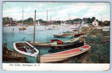 Pre-1907 THE CREEK PATCHOGUE LONG ISLAND NEW YORK ANTIQUE POSTCARD picture