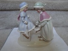 Vintage Lenox Always There For You Sandra Kuck Ice Skating Porcelain Figurine picture