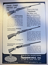 Magazine Advertisement 1966 Husqvarna Rifles Imperial Custom Imperial Lightweigh picture