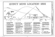 Quincy Mine Location 1892 Hancock Michigan Mining Company Map Engineering picture
