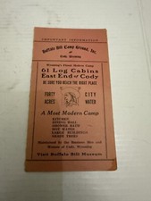 C.1940's Buffalo Bill Camp Ground Inc. Brochure Cody Wyoming picture