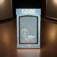 New Vintage U.S.S. Ingersoll DD-990 ZIPPO Black Cigarette Lighter picture