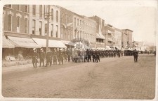 Street View Monroe MI Michigan 1913 RPPC Photo Postcard COPY picture