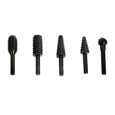 5PCS Wood Carving Rotary Files Grinding Heads Woodworking Rasp Set picture