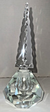 Vintage Deco Bohemian Cut Crystal Perfume Bottle 91/2