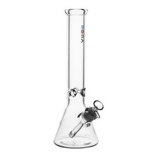 14 Inch 7mm Heavy Thick Glass Bong Water Pipe Smoking Beaker Perc Bongs picture