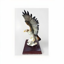 Vintage Arnart Pucci Bald Eagle Figurine Detailed American Statue 9.25” picture