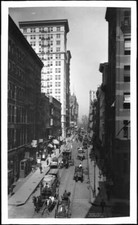 Manhattan NY Fulton Street or Barclay Street Historic ca 1900 Old Photo picture