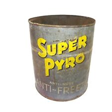 VINTAGE SUPER PYRO ANTI-FREEZE ONE GALLON US INDUSTRIAL CHEMICALS (EMPTY) picture