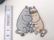 Moominvalley Moomin & Snorkmaiden Embroidered Patch (New without tag) 6.7x6.7cm picture