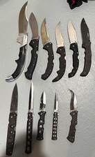 Lot of 11 Cold Steel Folding Knives Espada XL+L Rajah Talwar Recon Ti-Lite Used picture