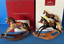 HALLMARK Keepsake Ornaments ROCKING HORSE MEMORIES Lot Of 2-NEW * MINT* picture