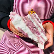 3.25LB TOP Natural Red Tourmaline Crystal Rough Mineral Healing Specimen 644 picture