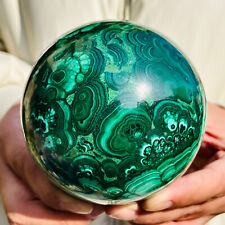 3.32LB Natural Malachite crystal Quartz Sphere Crystal Ball Reiki Healing picture