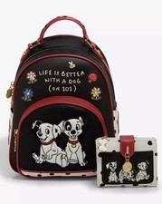 Disney 101 Dalmatians Puppies Mini Backpack W/ Photo Coin Purse & Wallet Set New picture