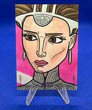 2026 Topps Star Wars Galaxy Padmé Amidala - Artist Sketch Auto 1/1 Gribbon picture