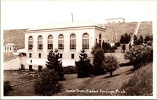Hardy Dam Powerhouse Real Photo Postcard Cedar Springs Michigan RPPC picture