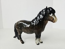 Vintage Beswick England horse pony figurine ceramic Shetland Bay picture