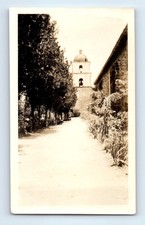 Old Vintage Photo SANTA BARBARA MISSION CALIFORNIA ANTIQUE SNAPSHOT PICTURE picture