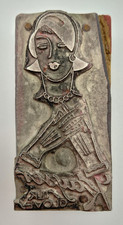 Vintage Kayser Silk Glove Advertising Letterpress Printing Block Art Deco picture