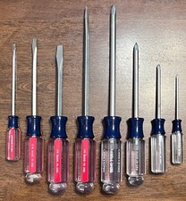 8-Piece Vintage Craftsman Screwdrivers 4 Flathead / 4 Phillips  picture
