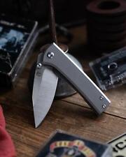 Chaves Ultramar Scapegoat Street Knife Satin M390 Steel Blade Stonewash Titanium picture