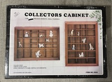 Vintage SMC 6100 Wood Glass Curio Display Cabinet Shadow Box Miniatures 16” picture