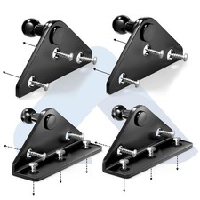 Sturdy 10MM Gas Strut Mounting Brackets Set - 4PCS with Screws for Easy DIY picture