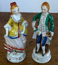 Pair of Vintage Made in Occupied Japan Courtly Figurines Victorian, EUC, 7.5