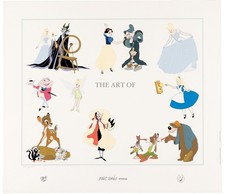Disney Marc Davis 17-Char Serigraph Artist Proof 1/15 + 4 Color Proof Archive picture
