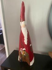 Signed Folk Art Cypress Knee Santa picture