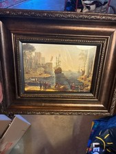 Claude Lorrain 'Ulysses Returns Chryseis to her Father' Art Print in Ornate Gold picture