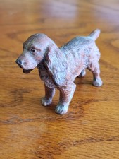 VTG CAST METAL MINATURE COCKER SPANIEL DOG FIGURINE picture