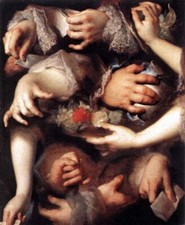 Oil painting Nicolas-De-Largilliere-Study-of-Hands-in oil on canvas picture