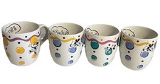 Disney Vintage Set of 4 Pfaltzgraff Mickey & Co Mug Bubbles Mickey & Minnie picture